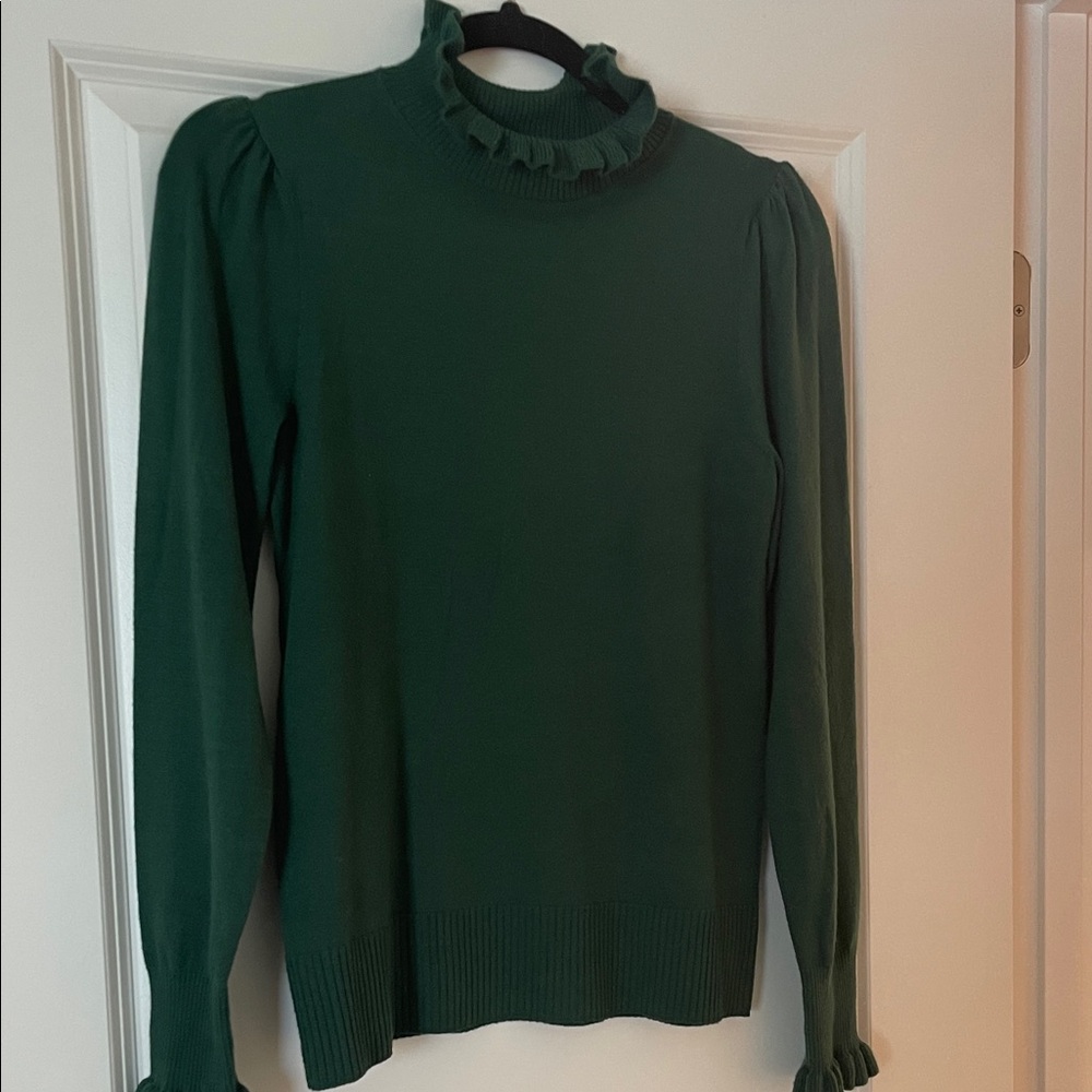 CeCe New Forest Green Knit Top